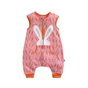 💘 Vaenait Baby Double Layered Cotton Wearable Blanket Sleeper, Bunny, 1T-3T